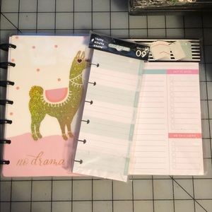 Happy planner no drama llama monthly planner